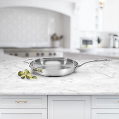 Custom-Clad 5-Ply 12" Fry Pan with Helper Handle