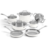 11 Piece Matte White Set