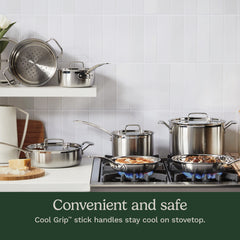 MultiClad Pro Triple Ply Stainless Cookware 12 Piece Set