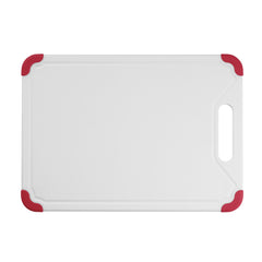 13” White Poly Board with Red