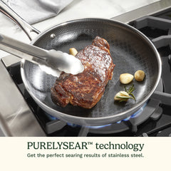 FusionElite+™ Nonstick Tri-Ply Stainless Steel  12" Skillet w/Helper